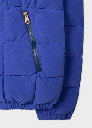 Paul Smith Men's Blue Cotton-Nylon Down Jacket