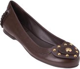 Thumbnail for your product : Tory Burch Heart Ballet Flat Black Leather 97-9216