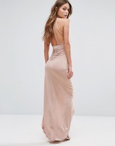 Thumbnail for your product : Lipsy Ariana Grande for Slinky Halter Neck Ruched Dress