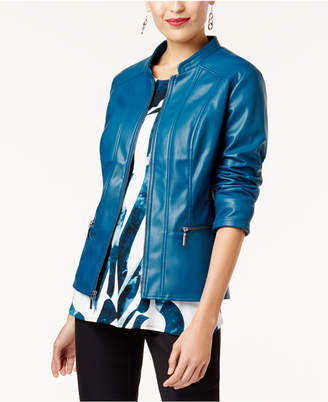 Alfani Faux-Leather Jacket, Created for Macy's