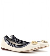 Thumbnail for your product : Tory Burch CAROLINE 2 CRINKLED PATENT LEATHER BALLERINAS