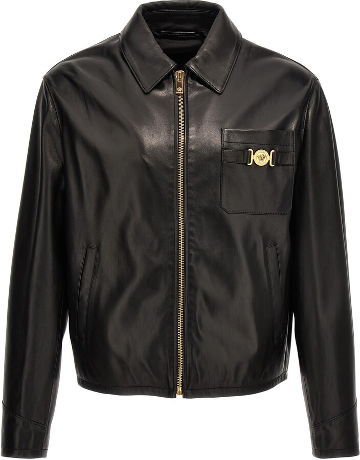 Versace Men's Leather & Suede Jackets | ShopStyle