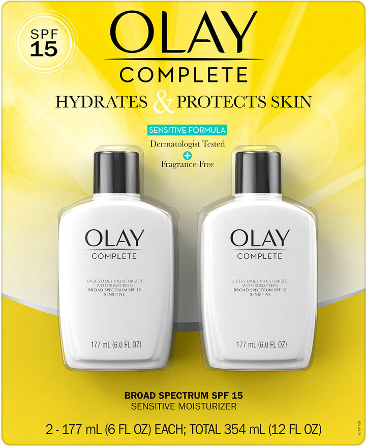 Olay Complete Sensitive Moisturizer with SPF15, 6 oz., 2 ct.