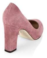 Thumbnail for your product : Jimmy Choo Billie 85 Suede Block Heel Pumps