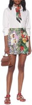 Thumbnail for your product : Dolce & Gabbana Floral-printed silk shorts