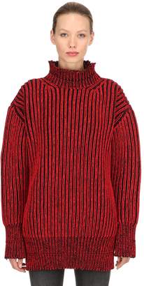 Balenciaga Oversize Wool Knit Turtleneck Sweater