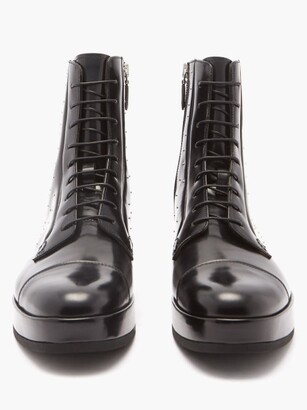 Noir Kei Ninomiya X Church's Studded Leather Boots - Black
