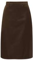 Thumbnail for your product : Prada Nylon Midi Skirt - Womens - Dark Green