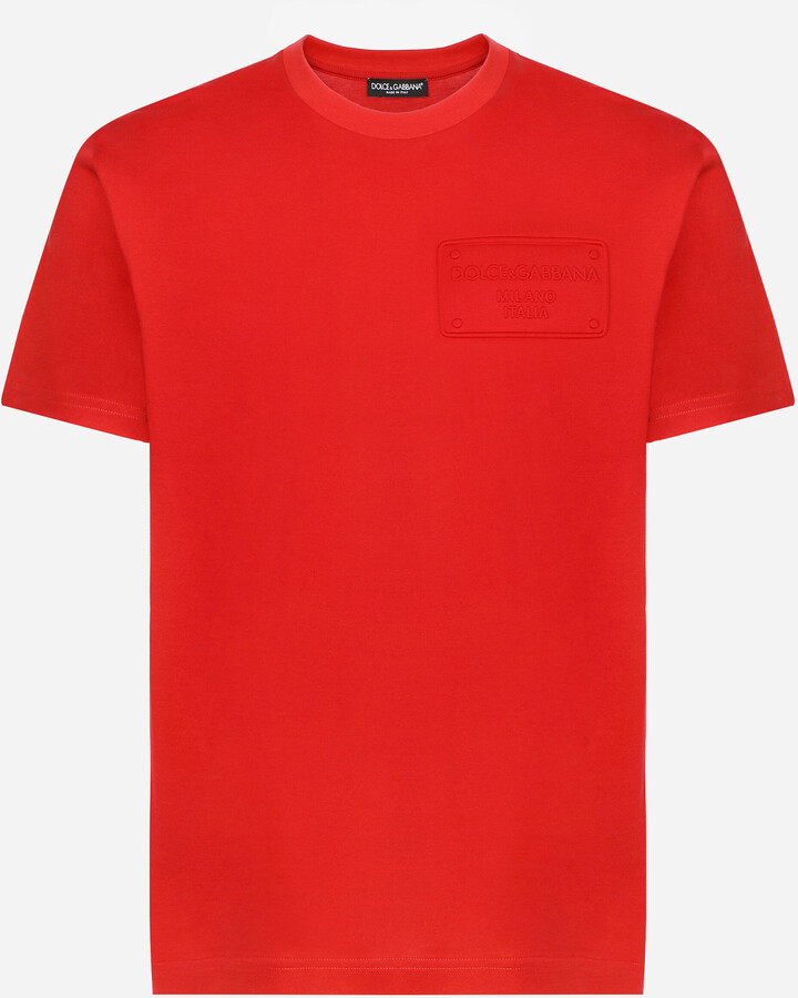 Dolce & Gabbana Men's Red T-shirts | ShopStyle