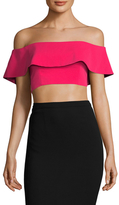 Thumbnail for your product : Jay Godfrey Walker Off Shoulder Crop Top