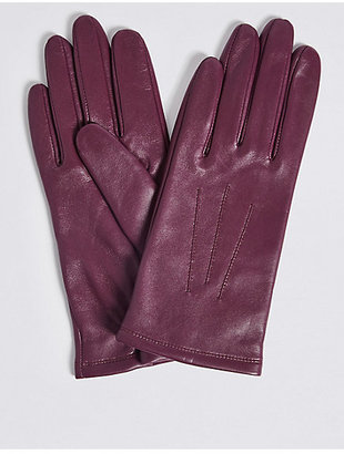 M&S Collection Leather Stitch Detail Gloves