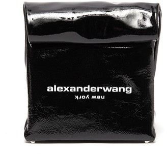 Alexander Wang 'Lunch Bag' patent leather foldover clutch