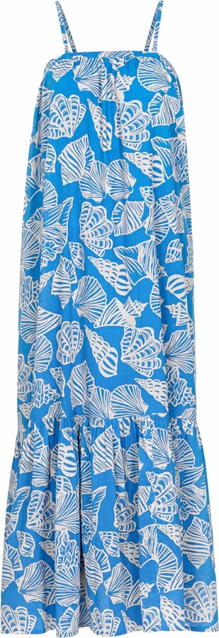 Sunshine Tienda Blue Mermaid Palm Dress