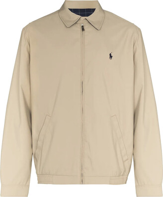 khaki polo jacket