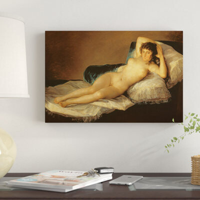 East Urban Home The Naked Maja, c.1800 by Francisco Goya - Gallery-Wrapped Canvas Giclée Print