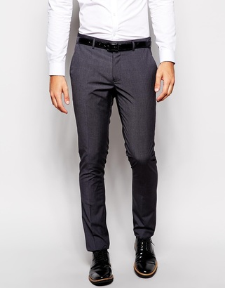 Vito Tonal Pow Check Suit Pants In Slim Fit