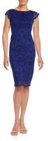 Thumbnail for your product : ABS by Allen Schwartz Lace Cap-Sleeve Sheath Dress