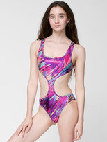 Thumbnail for your product : American Apparel Brush Printed Shiny Chic Swimsuit