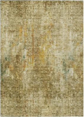 HomeRoots 8' X 10' Beige Abstract Washable Indoor Outdoor Area Rug