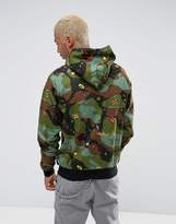 Thumbnail for your product : Billionaire Boys Club Zip Through Hoodie With All Over Space Camo Print