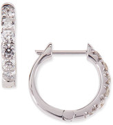 Thumbnail for your product : Jude Frances Jude 18K White Gold Huggie Hoop Earrings with Diamonds, 14mm