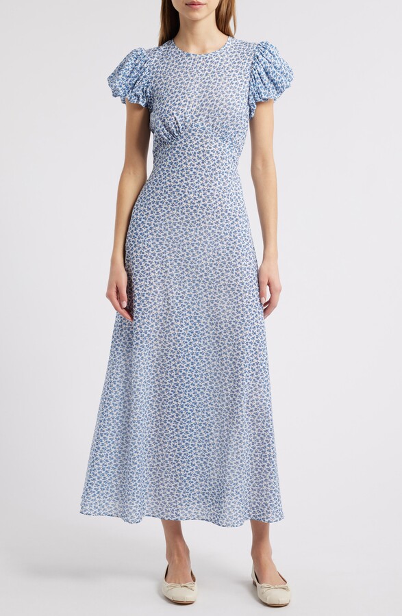 DÔEN Romina Floral Organic Cotton Maxi Dress