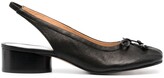 Thumbnail for your product : Maison Margiela Tabi bow-detail slingback shoes