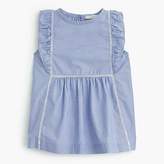 Thumbnail for your product : J.Crew Girls' ruffly top in stripe