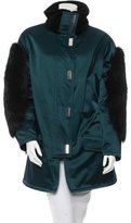 Thumbnail for your product : Jason Wu Fox Fur-Trimmed Parka Coat w/ Tags