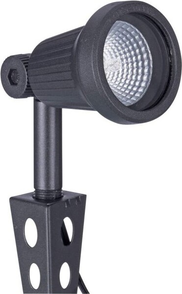 Sterno Home SternoHomeRibbed20WCastAluminumHalogenOutdoorSpotlight,Black(Packof1)
