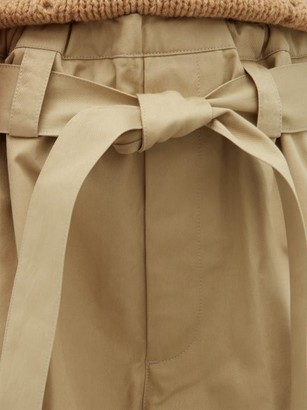 Colville - Tie-waist Cotton-twill Shorts - Beige