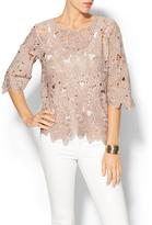 Thumbnail for your product : Aryn K Exploded Lace Top