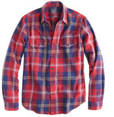 Thumbnail for your product : J.Crew Tall herringbone flannel shirt in classic plaid