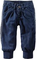 Thumbnail for your product : Old Navy Jersey-Lined Tuxedo-Stripe Jeans for Baby