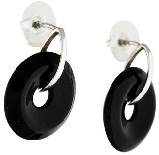 Baccarat Black Crystal Drop Earrings