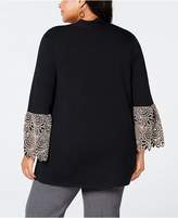 Thumbnail for your product : Alfani Plus Size Lace-Cuff Cardigan, Created for Macy's