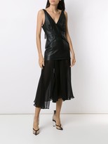 Thumbnail for your product : Andrea Bogosian Leather Midi Dress