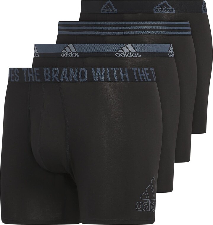 adidas Athletic Comfort Fit Boxer Briefs - Pack of 4 - ShopStyle