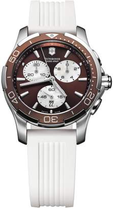 Victorinox Alliance Sport Women's 36.5mm Chronograph White Rubber Watch V251503