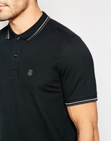 Thumbnail for your product : Selected Polo Shirt With Tipped Collar
