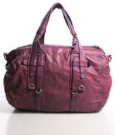 Thumbnail for your product : Theory Purple Pink Leather Silver Tone Hardware Double Handle Shoulder Handbag