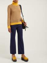 Thumbnail for your product : Prada Roll-neck Cashmere-blend Sweater - Womens - Camel