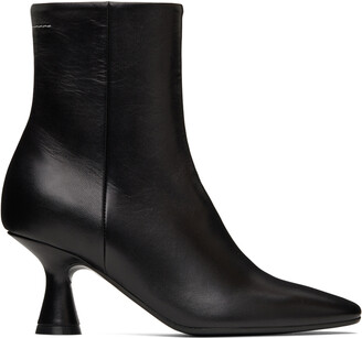 MM6 MAISON MARGIELA Black Nappa Leather Heels
