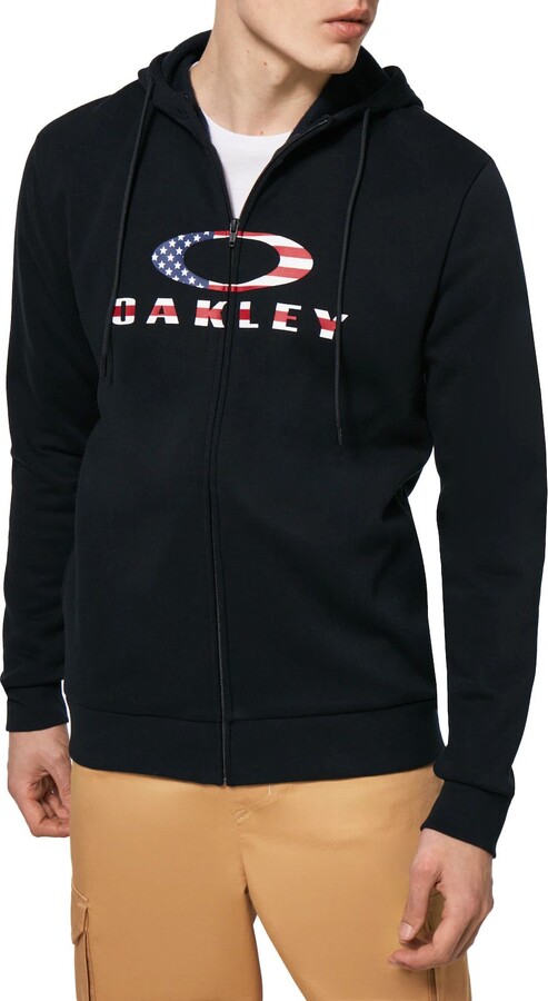 Oakley Men's Bark Full-Zip 2.0 Hoodie, Small, Black