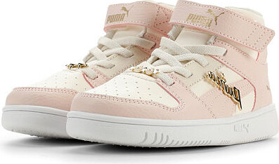 PUMA Rebound Layup Bling Little Kid Girls Basketball Shoes