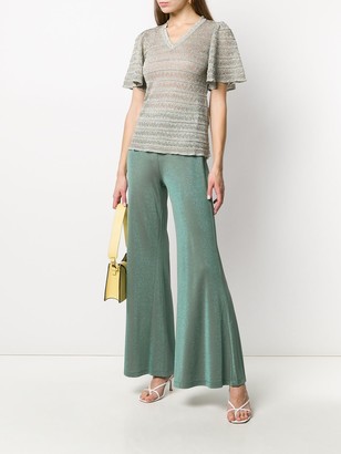 M Missoni Jersey Knit Flared Trousers