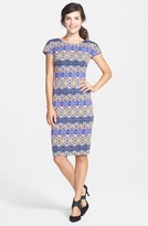Thumbnail for your product : Nordstrom Clove Print Jersey Sheath Dress (Regular & Petite Exclusive)
