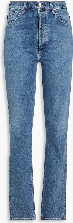 Gold Sign Lawler faded high-rise skinny jeans