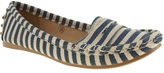 Thumbnail for your product : Schuh Womens Navy & White Cruise Flats