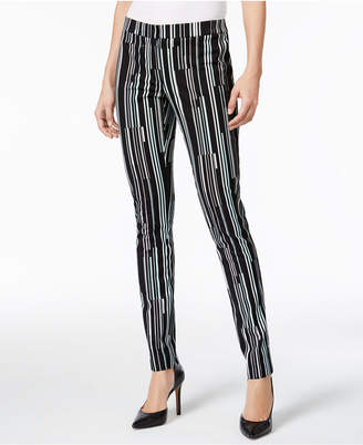 Alfani Petite Printed Skinny Pants, Created for Macy's